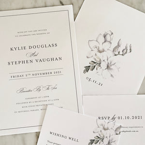 Kylie + Stephen Wedding Invitation