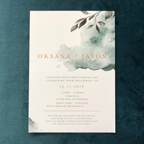 Oksana Engagement Invitations