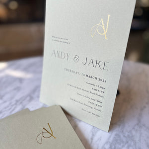 Andy & Jake Invitations