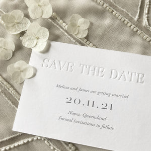 Melissa + James Save the Date