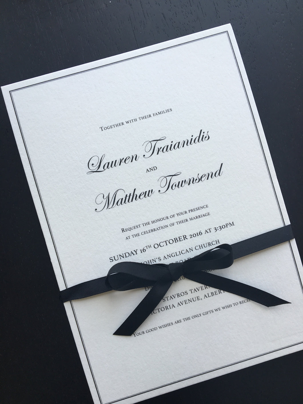 Lauren's Wedding Invitations