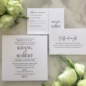 Khang's Wedding Invitations