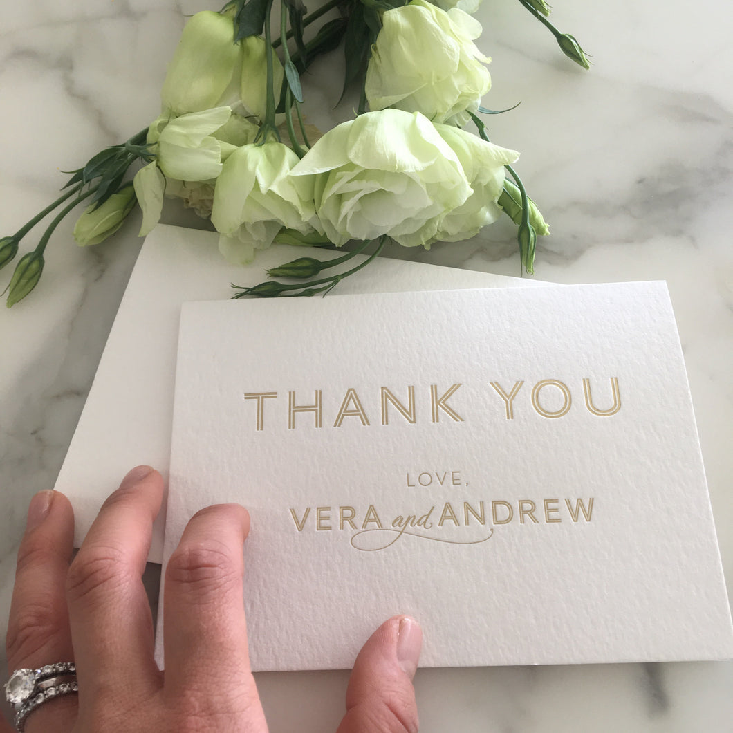Vera's Thank You Cards