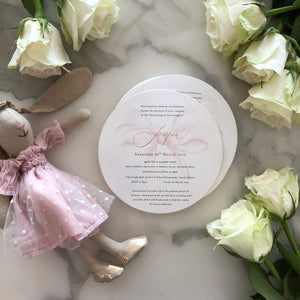 Andreas and Kathrine's Christening Invitations