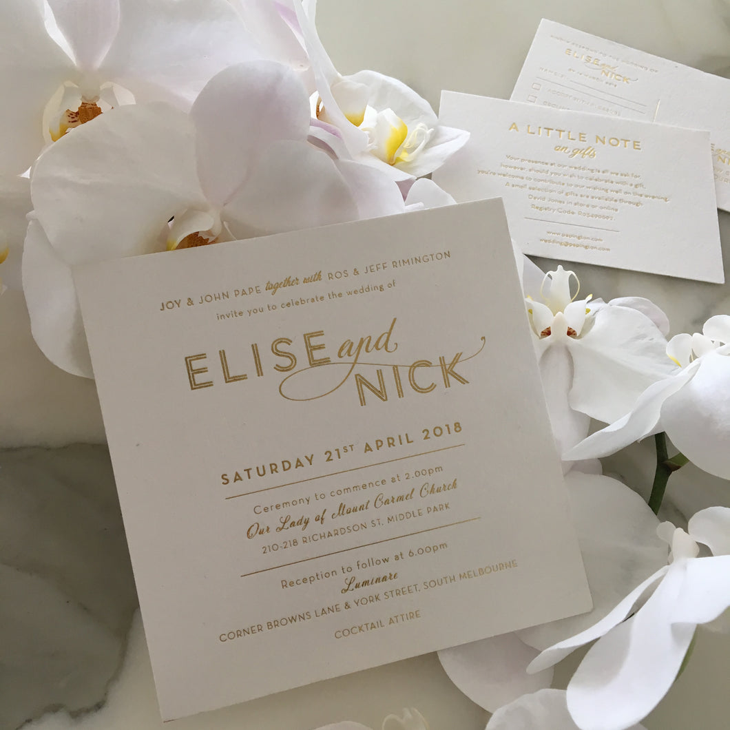 Elise's Wedding Invitations