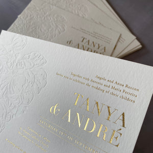Tanya + Andre Wedding Invitation