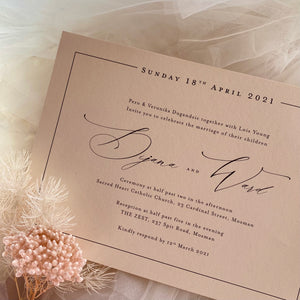 Dijana blush invitation