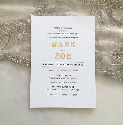 Mark + Zoe's Wedding