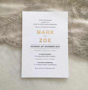 Mark + Zoe's Wedding