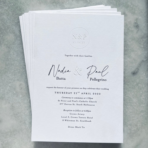 Nadia Wedding Invitation