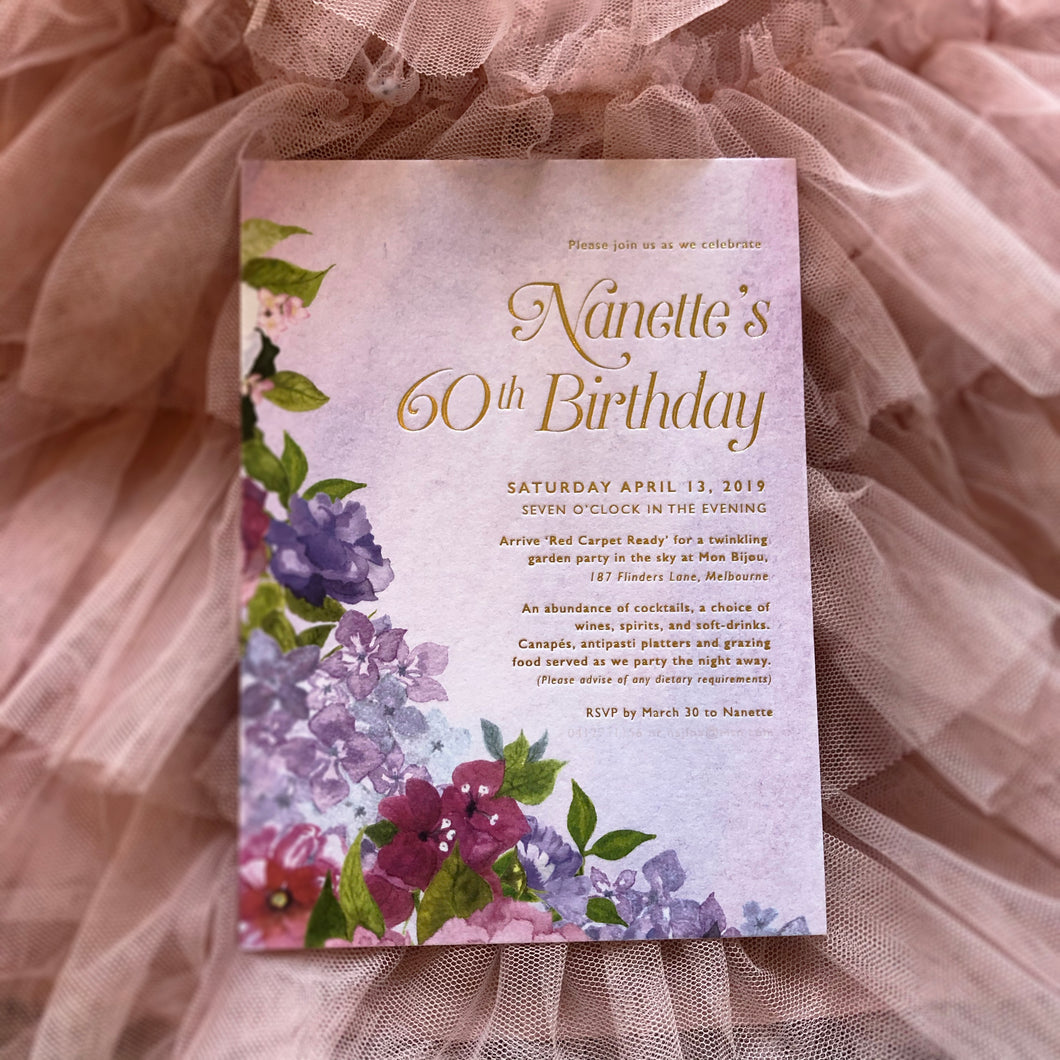 Nanette's Birthday Invitation