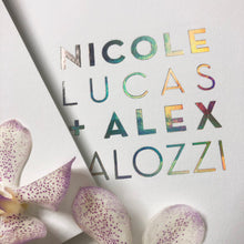 Nicole + Alex Invitation