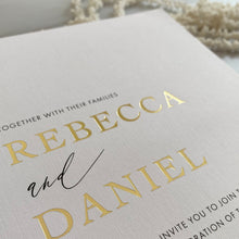 Rebecca + Daniel Wedding Invitation