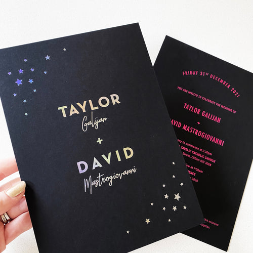 Taylor + David Wedding Invitation