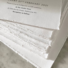 Violeta Handmade Paper Invitation