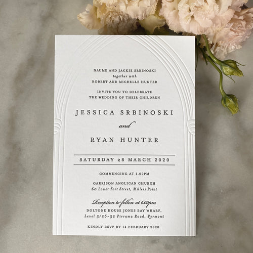 Jessica + Ryan Wedding Invitation
